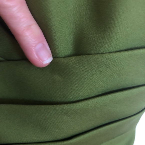 J. Crew Strapless Dress Green/ Chartreuse Size 10 - Picture 4 of 5